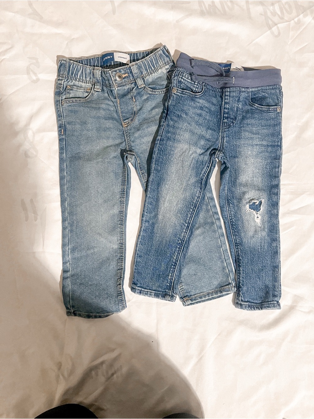 Set of Two Old Navy Toddler Light Blue Denim Jeans Size 2T